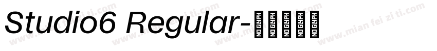Studio6 Regular字体转换